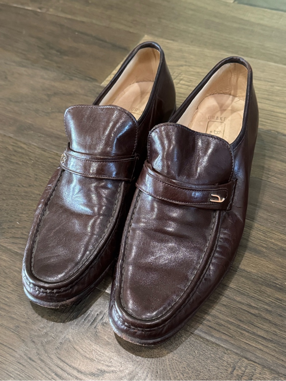 Bally Dark Brown Leather Penny Loafers